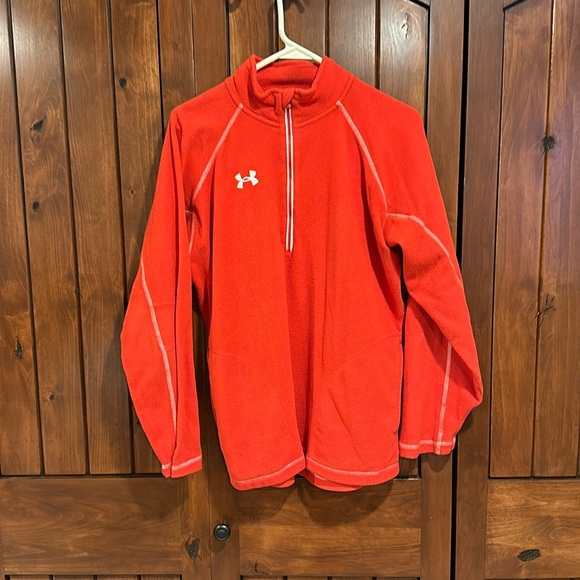 under Armour-red quarter zip - Picture 1 of 3